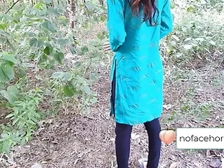 Indian Sexy Teen Pissing and showing her ass in the jungle